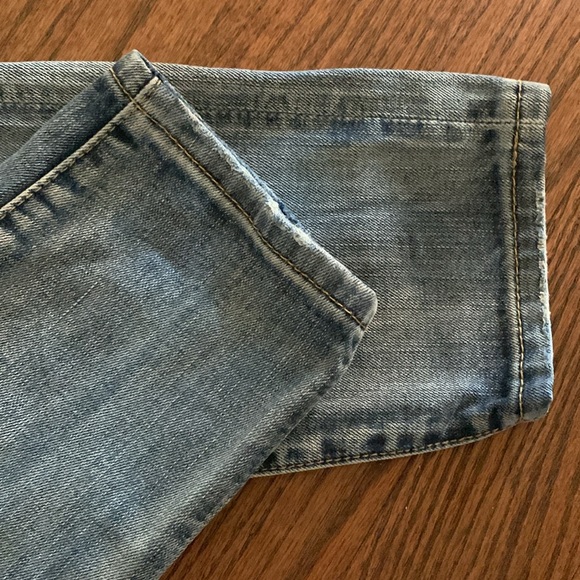 Todayful Japan Vintage Distressed Denim Light Wash Zip 5 Pocket - Picture 5 of 16